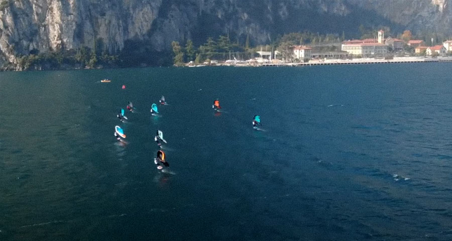 wingfoil competition in lake garda italy